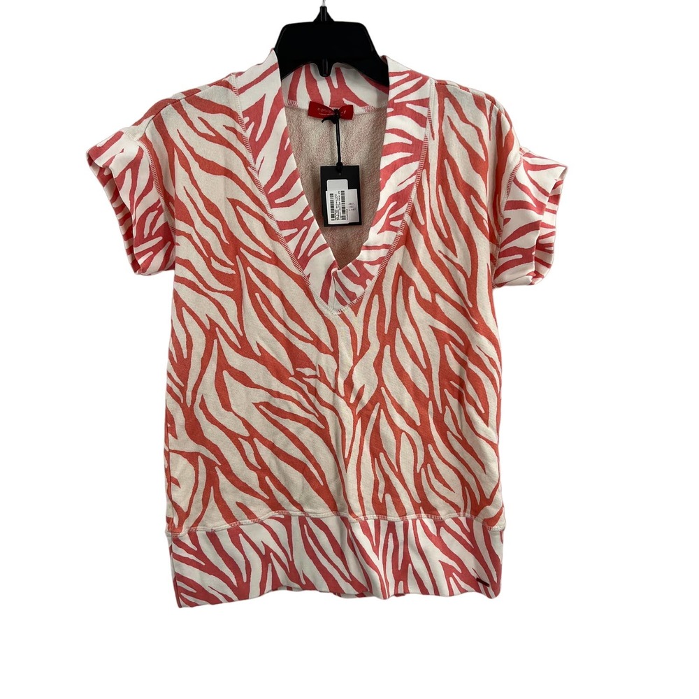 n:Philanthropy Tropical Abstract Coral Short Sleeve